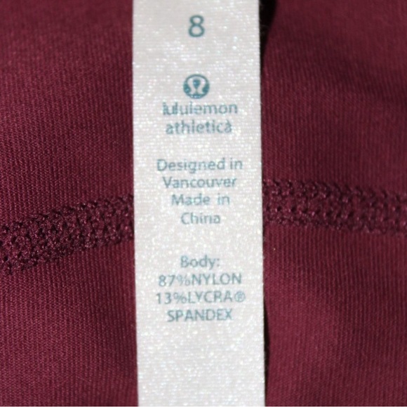 Lululemon Define On The Move Womens Red Merlot full zip hooded Jacket - Picture 13 of 13